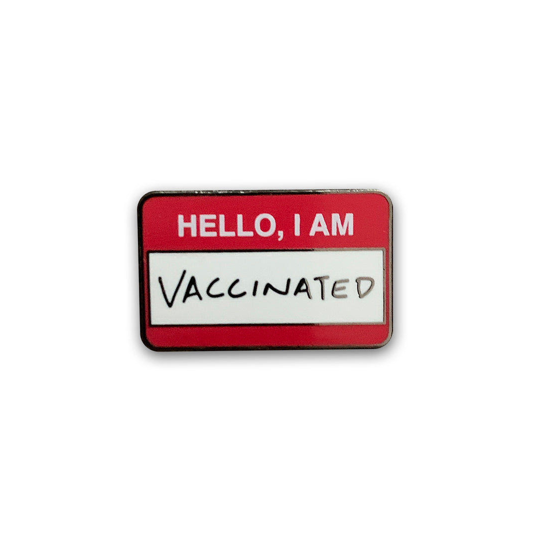 Hello, I'm Vaccinated Pin