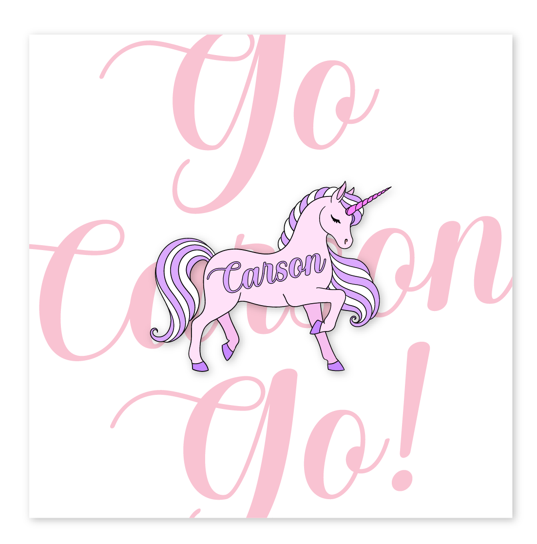 Go Carson Go! Unicorn Pin