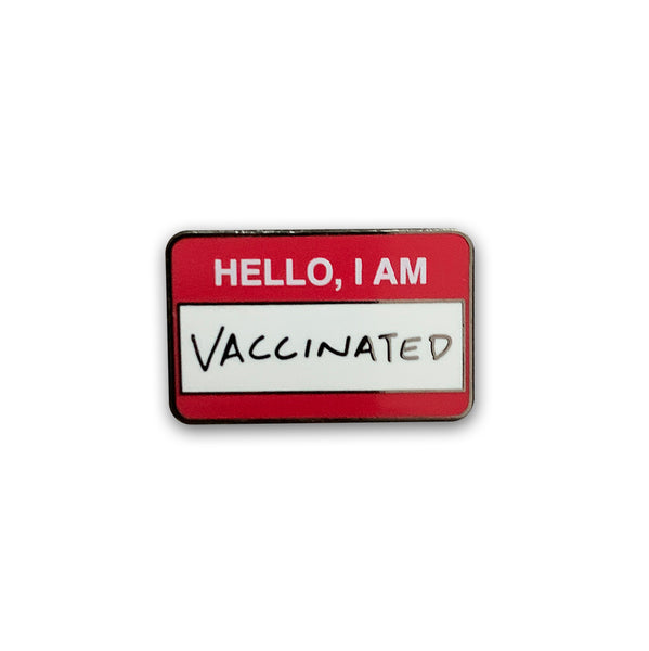 Hello, I'm Vaccinated Pin